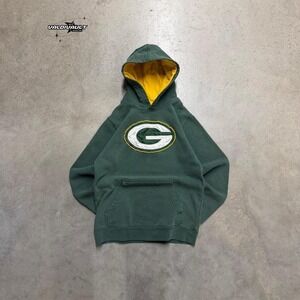 NFL Green Bay Packers Hoodie Men's Small Green Pullover Sweatshirt